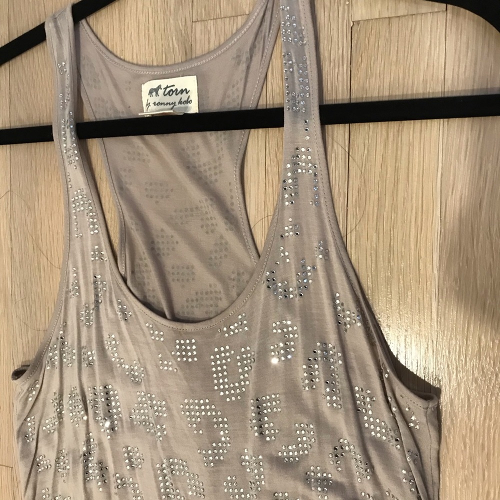 Torn by Ronny Kobo Rhinestone Dress